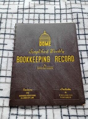1983 DOME Simplified Weekly Bookkeeping Record GREAT CONDITION